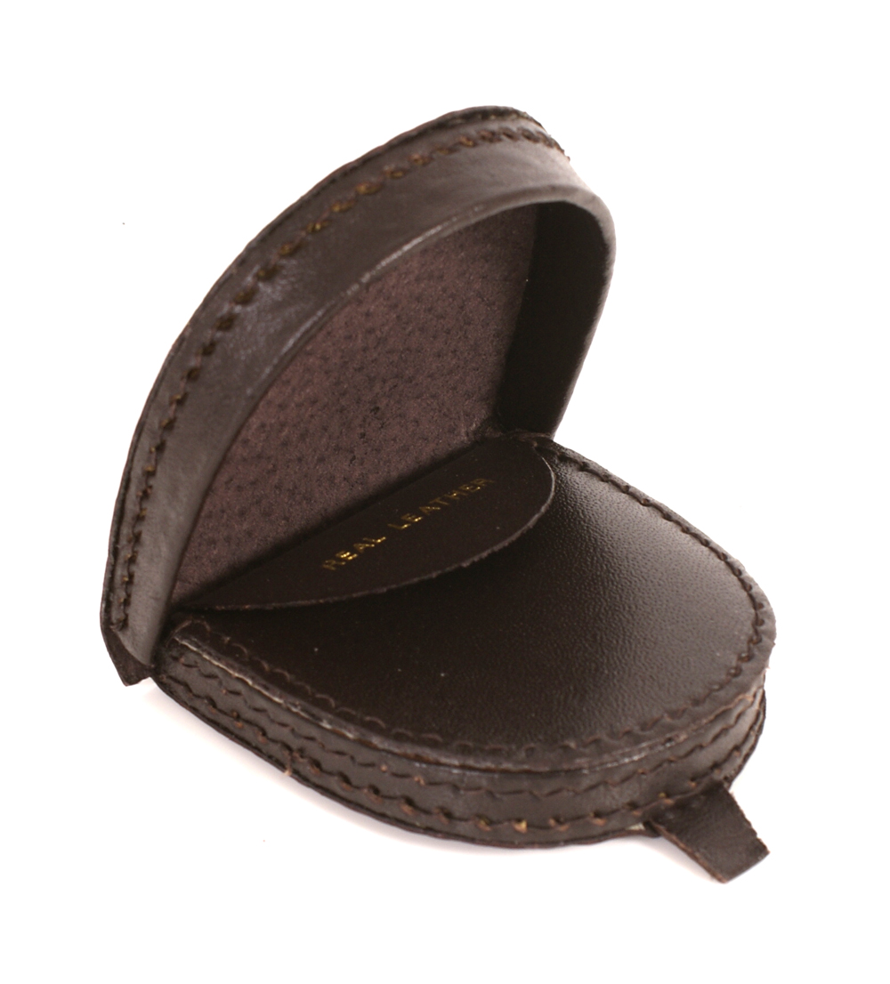 (image for) 1589 BROWN Small Horseshoe Shape Gents Tray Purse